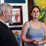 Stařec a slečna – výstava obrazů Petra Hoplíčka a Veroniky Schvanové